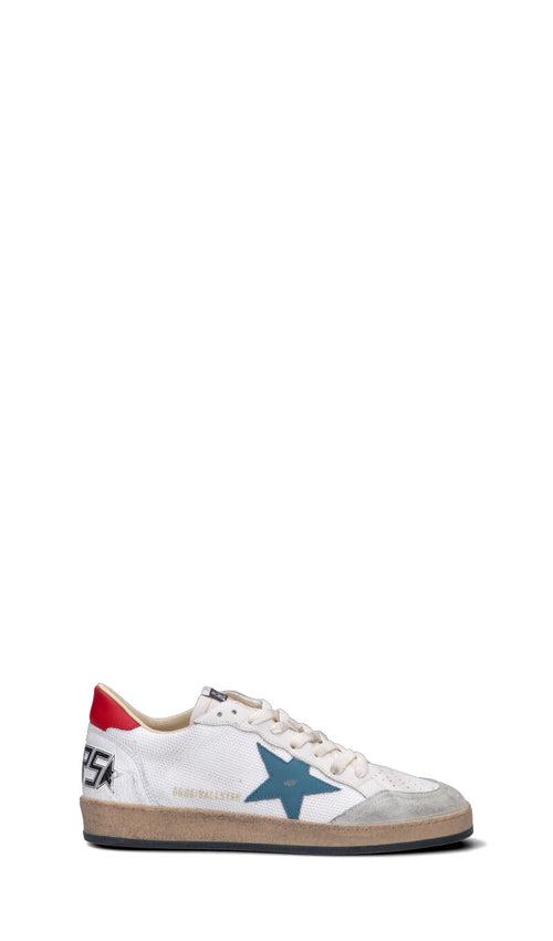 GOLDEN GOOSE - BALL STAR Sneaker uomo bianca in suede