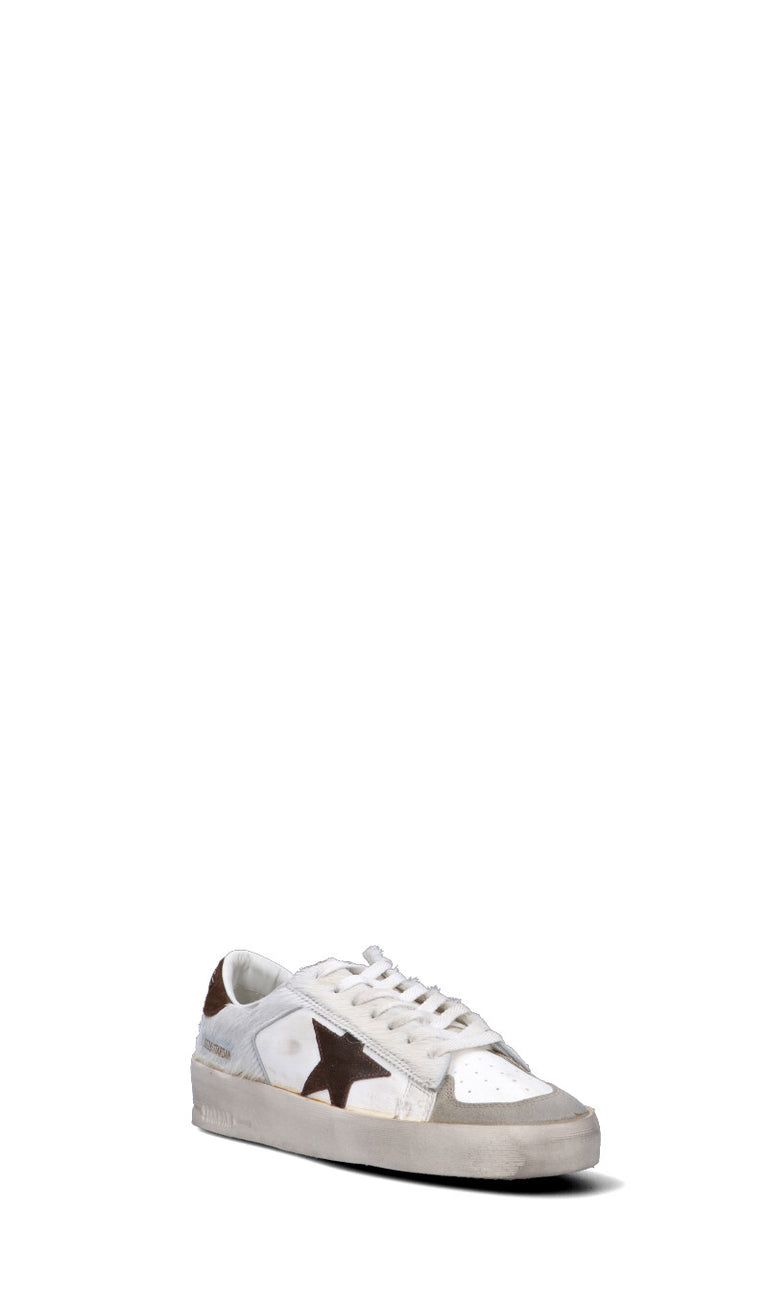 GOLDEN GOOSE STARDAN Sneaker uomo bianca/testa di moro