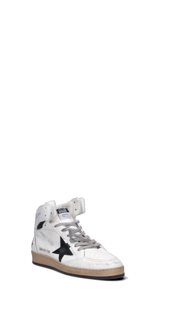 GOLDEN GOOSE - SKY STAR Sneaker donna bianca/nera in pelle