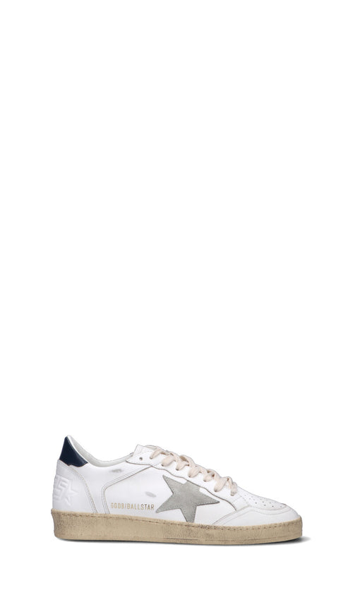 GOLDEN GOOSE BALL STAR DOUBLE QUARTER Sneaker uomo bianca/blu in pelle