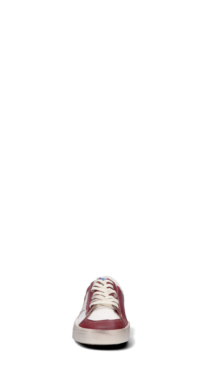 GOLDEN GOOSE STARDAN Sneaker uomo bianca/rossa in pelle