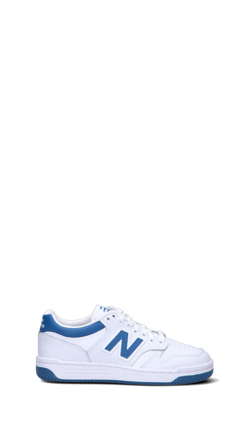 NEW BALANCE Sneaker ragazzo bianca/azzurra in pelle