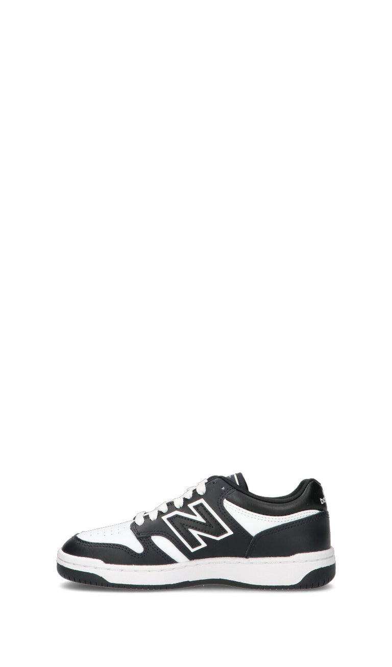 NEW BALANCE Sneaker ragazzo nera in pelle