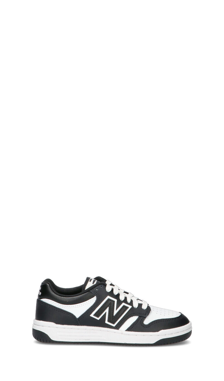 NEW BALANCE Sneaker ragazzo nera in pelle