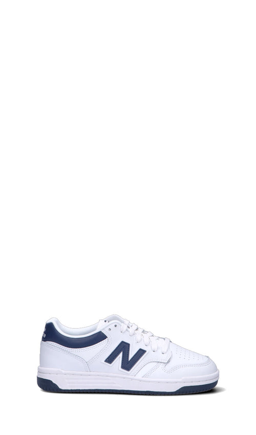 NEW BALANCE 480 Sneaker ragazzo bianca e blu in pelle