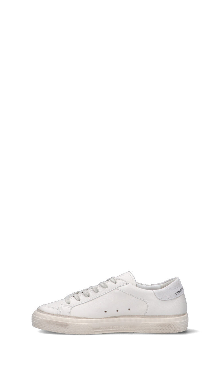 GOLDEN GOOSE MAY WITH DOUBLE QUARTER AND TOE Sneaker ragazzo bianca Quellogiusto