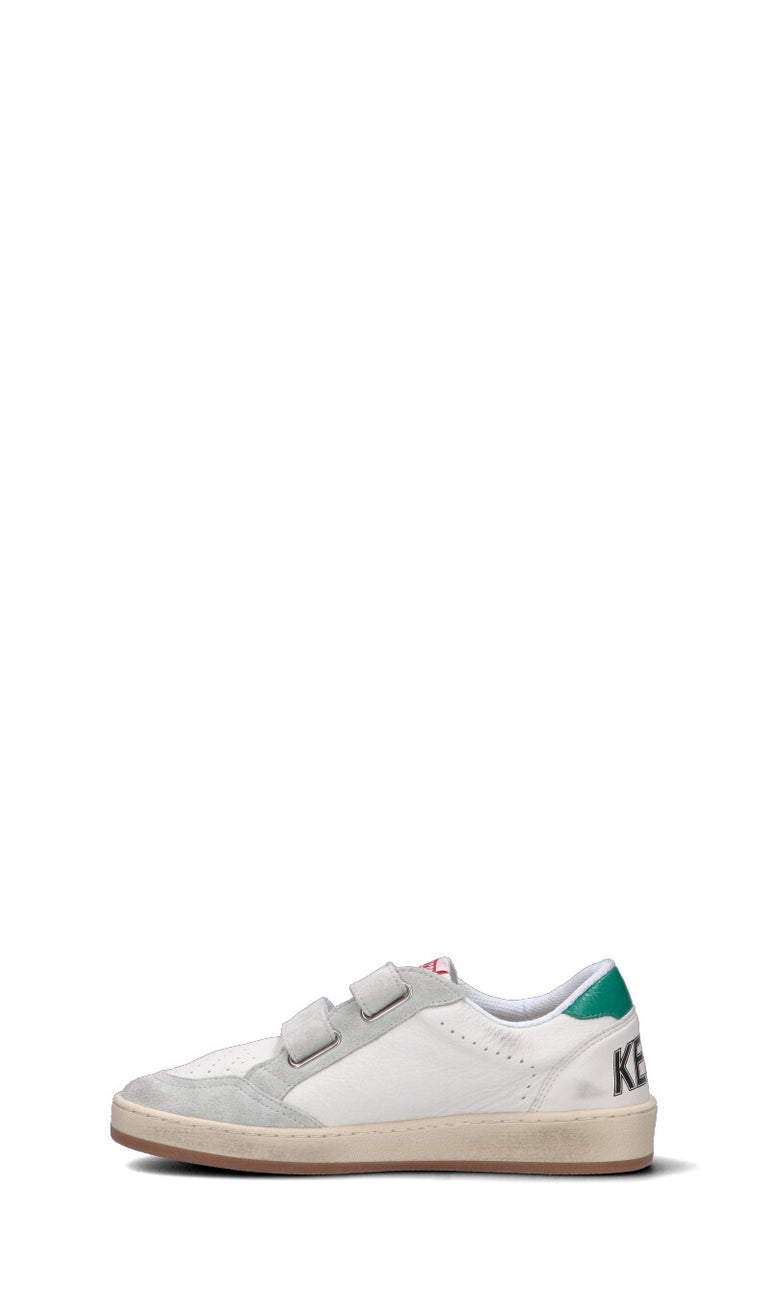 GOLDEN GOOSE - BALL STAR STRAP Sneaker ragazzo bianca in pelle