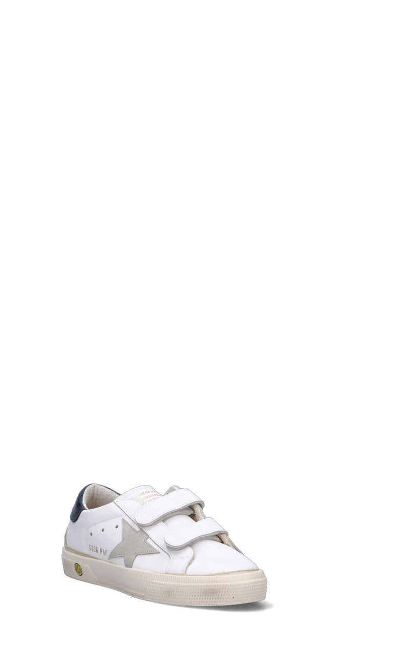 GOLDEN GOOSE - MAY SCHOOL Sneaker bianca ragazzo in pelle