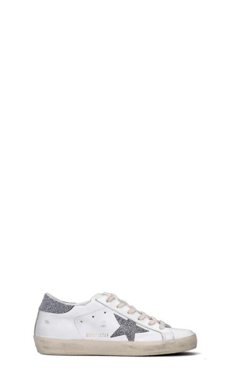 GOLDEN GOOSE Sneaker donna bianca/argento in pelle