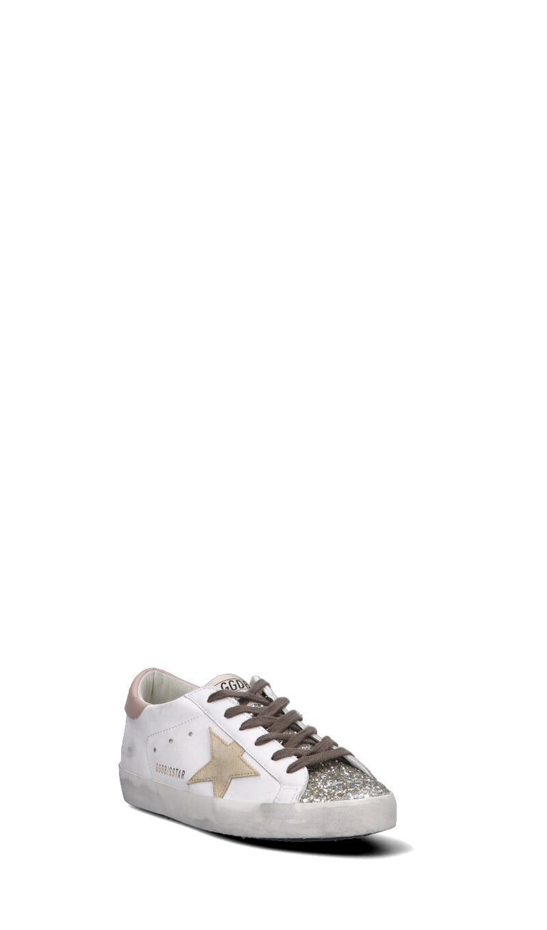 GOLDEN GOOSE - SUPER-STAR WITH SPUR Sneaker donna bianca/rosa in pelle