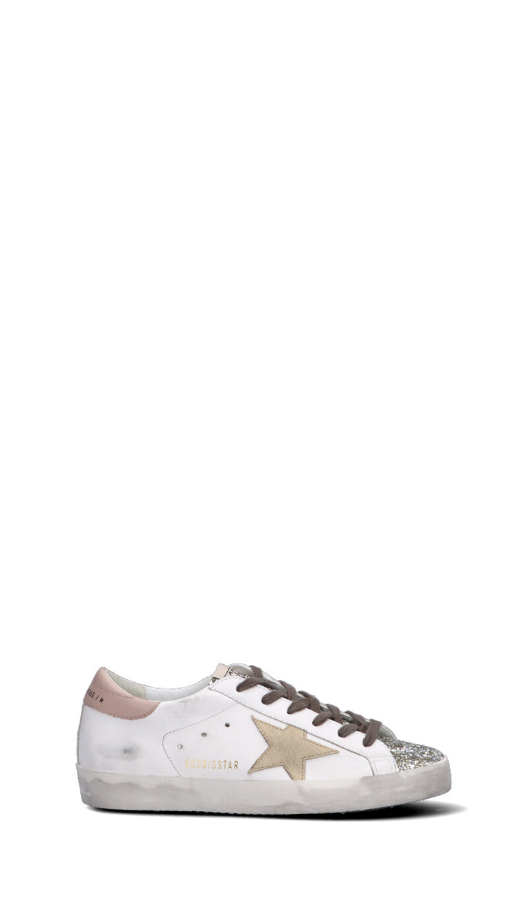 GOLDEN GOOSE - SUPER-STAR WITH SPUR Sneaker donna bianca/rosa in pelle