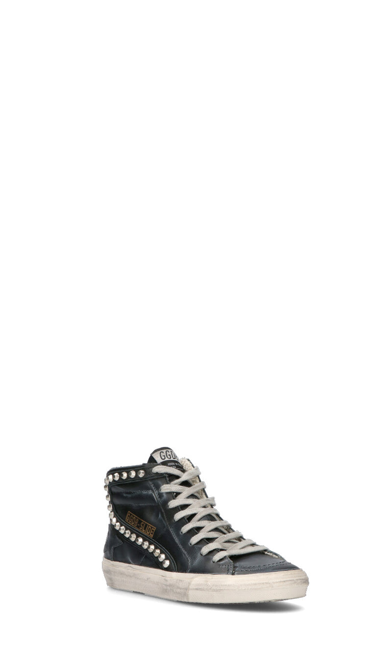 GOLDEN GOOSE SLIDE CLASSIC Sneaker donna nera in pelle