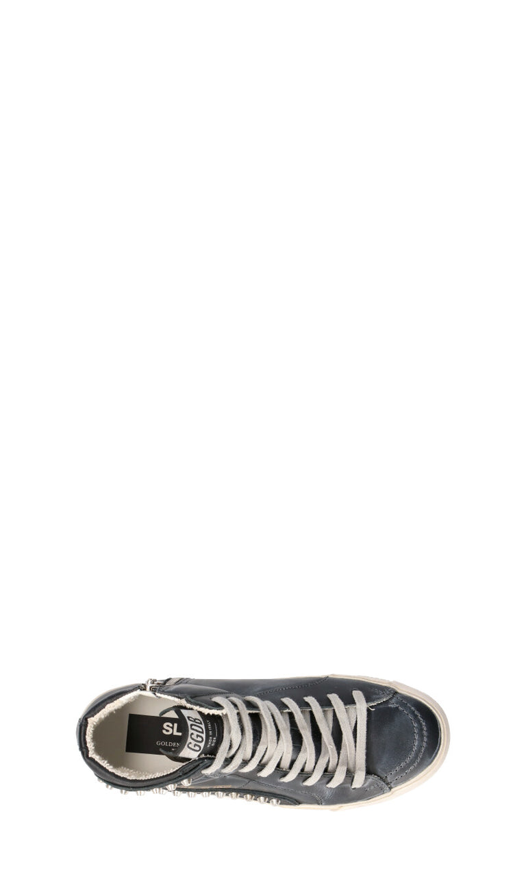 GOLDEN GOOSE SLIDE CLASSIC Sneaker donna nera in pelle