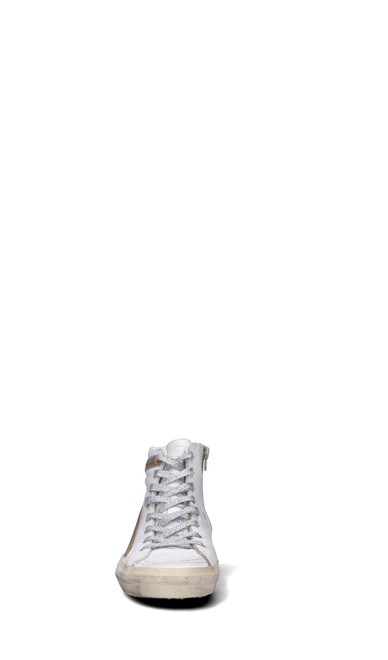 GOLDEN GOOSE - SLIDE CLASSIC Sneaker donna bianca/marrone in pelle