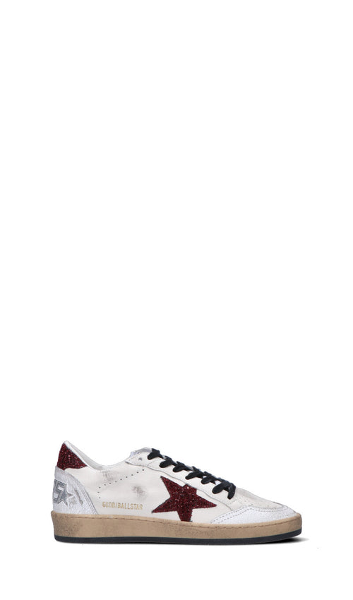 GOLDEN GOOSE Sneaker donna bianca/bordeaux in pelle