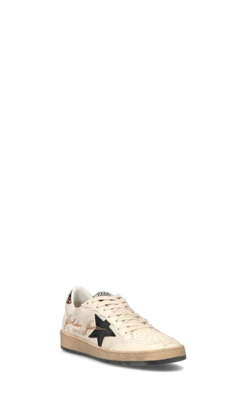 GOLDEN GOOSE BALL STAR Sneaker donna beige in pelle