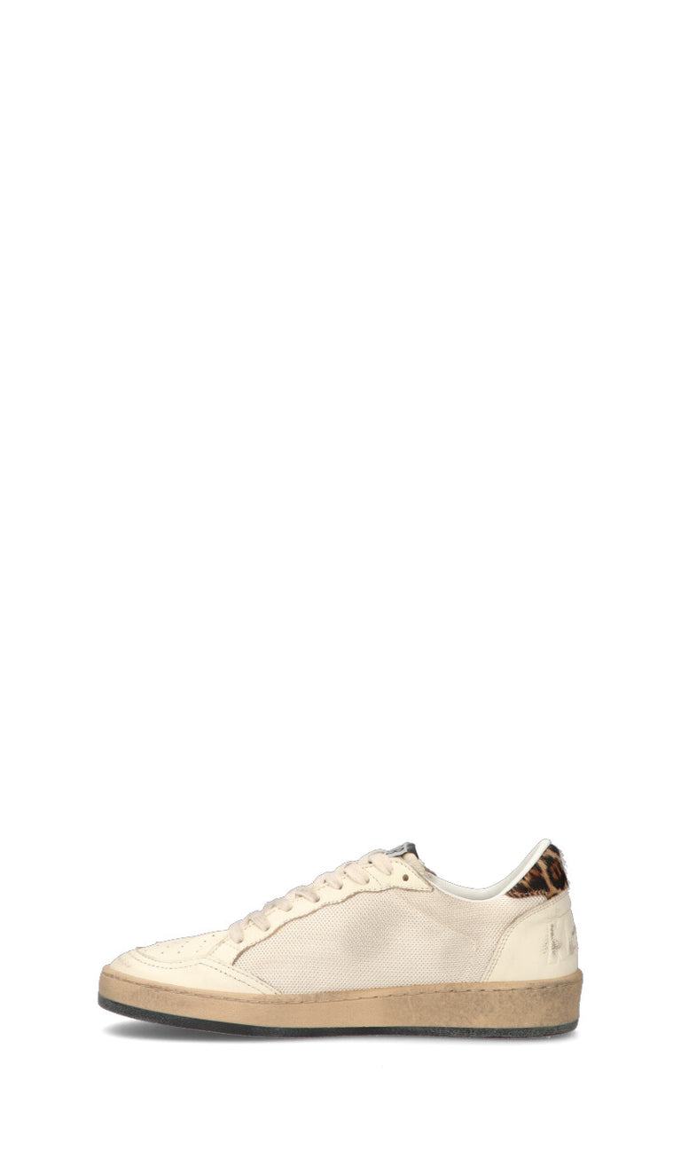 GOLDEN GOOSE BALL STAR Sneaker donna beige in pelle