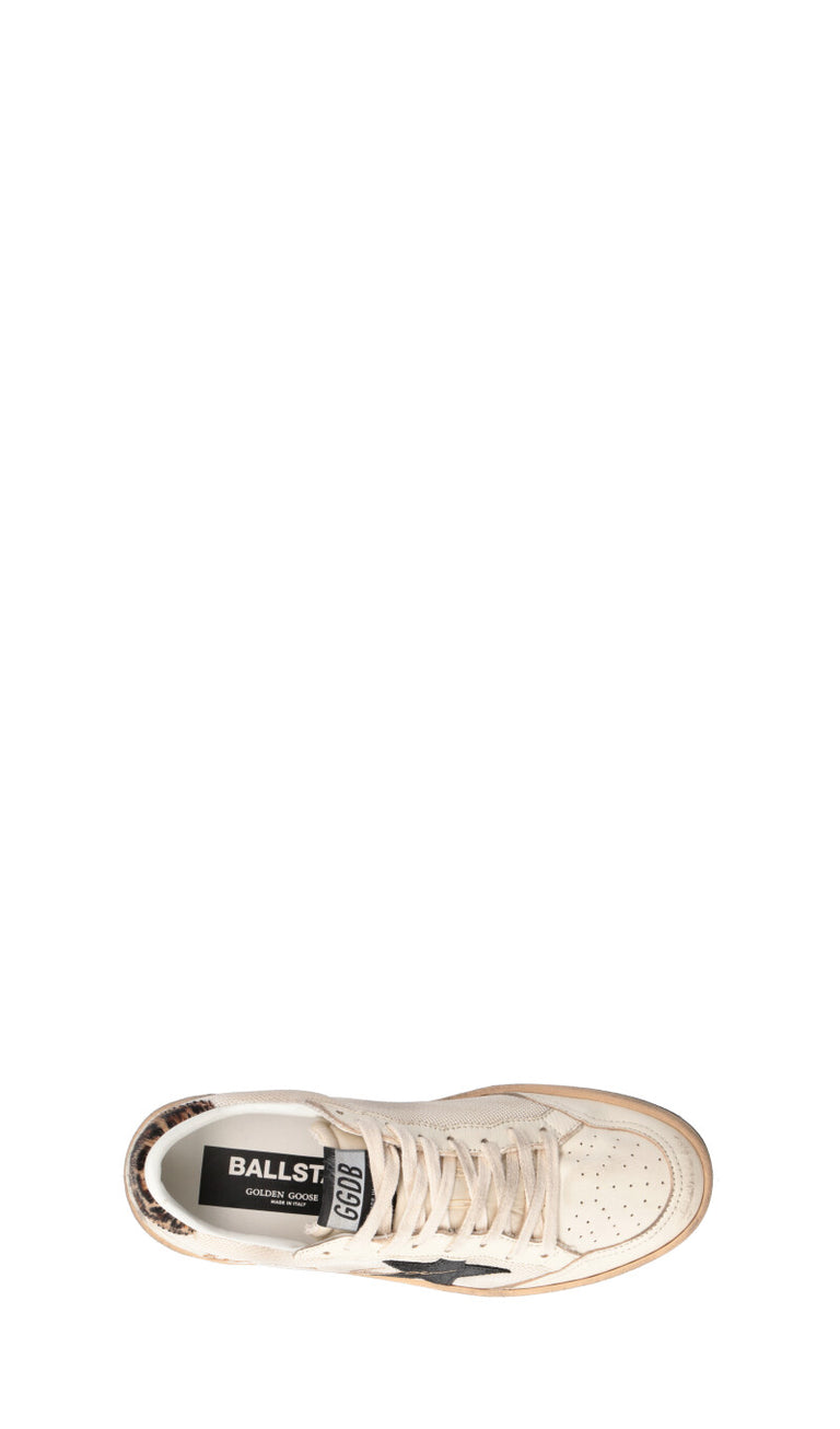 GOLDEN GOOSE BALL STAR Sneaker donna beige in pelle