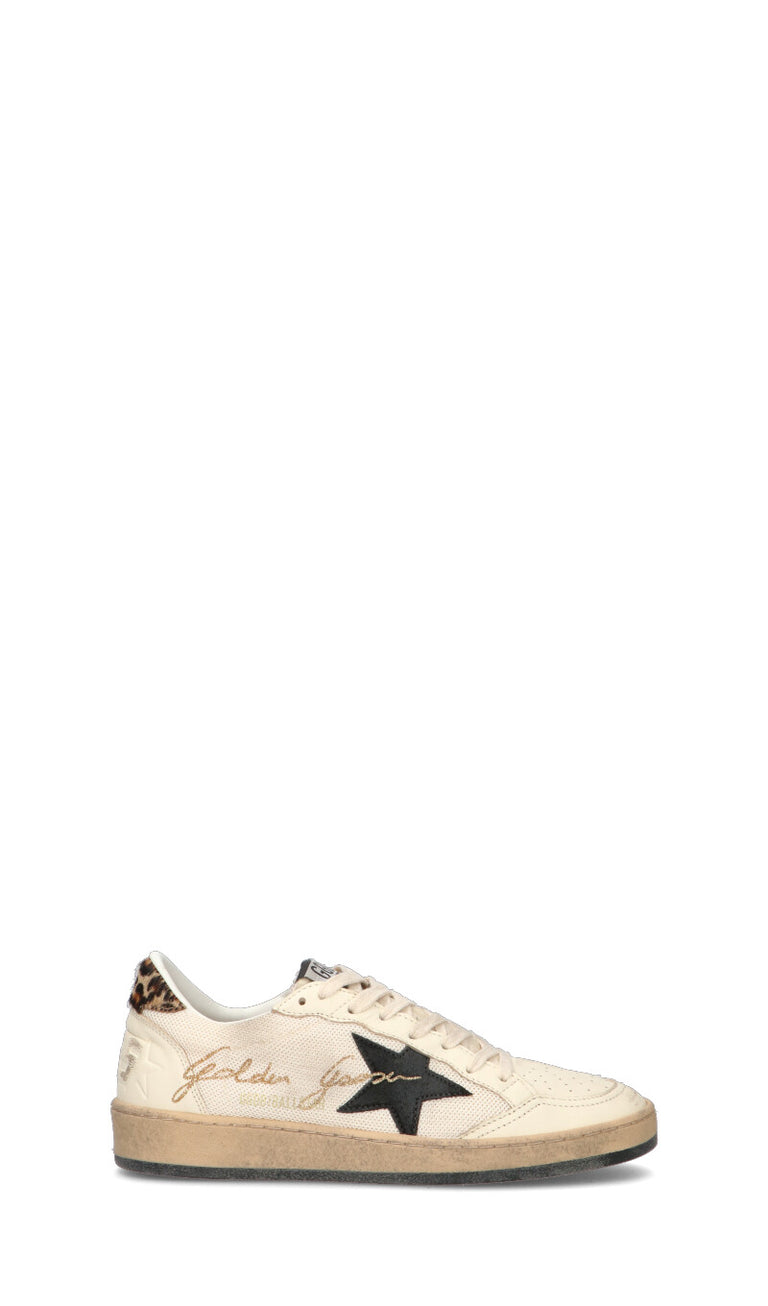 GOLDEN GOOSE BALL STAR Sneaker donna beige in pelle