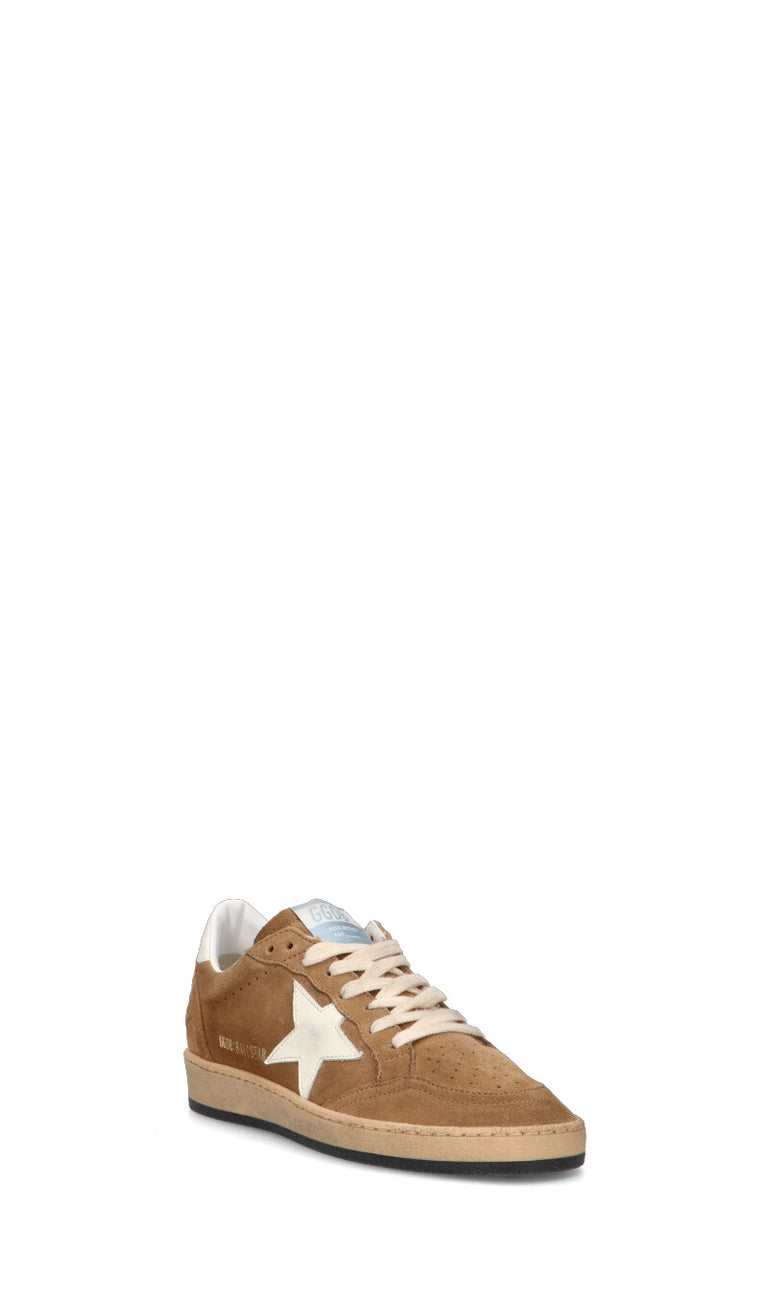 GOLDEN GOOSE BALLSTAR Sneaker donna cammello in suede