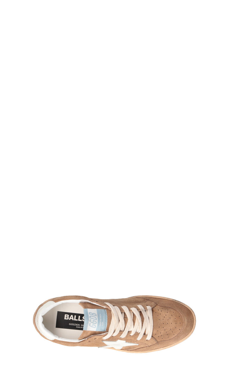 GOLDEN GOOSE BALLSTAR Sneaker donna cammello in suede