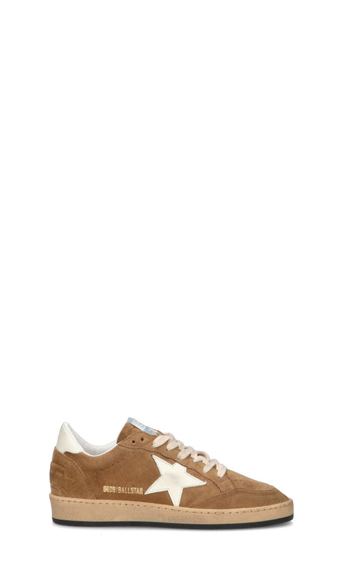 GOLDEN GOOSE BALLSTAR Sneaker donna cammello in suede