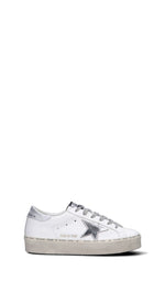 GOLDEN GOOSE HI STAR Sneaker donna bianca/argento in pelle