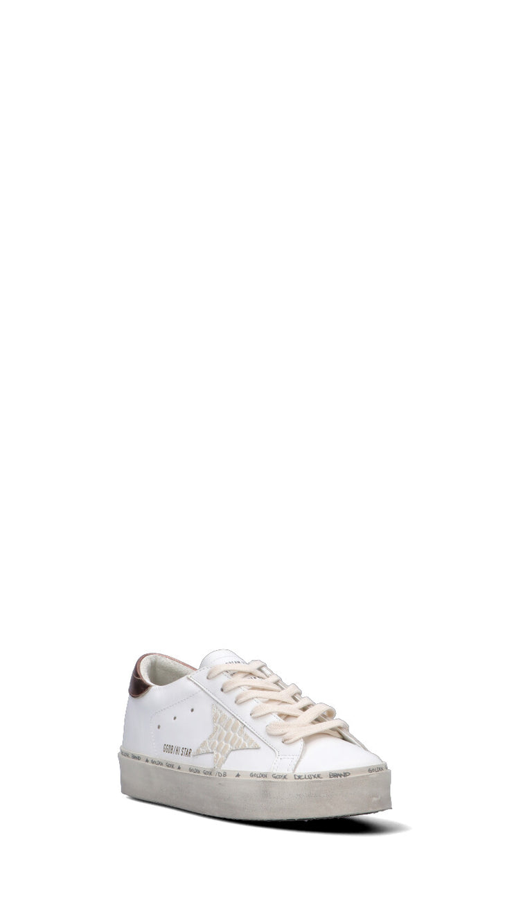 GOLDEN GOOSE - HI-STAR CLASSIC WITH LIST Sneaker donna bianca in pelle