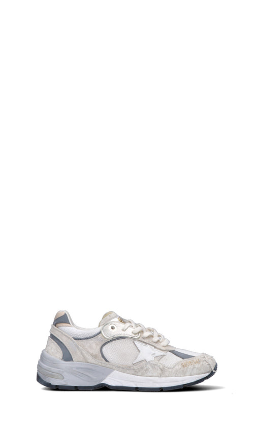 GOLDEN GOOSE Sneaker donna bianca/argento in pelle