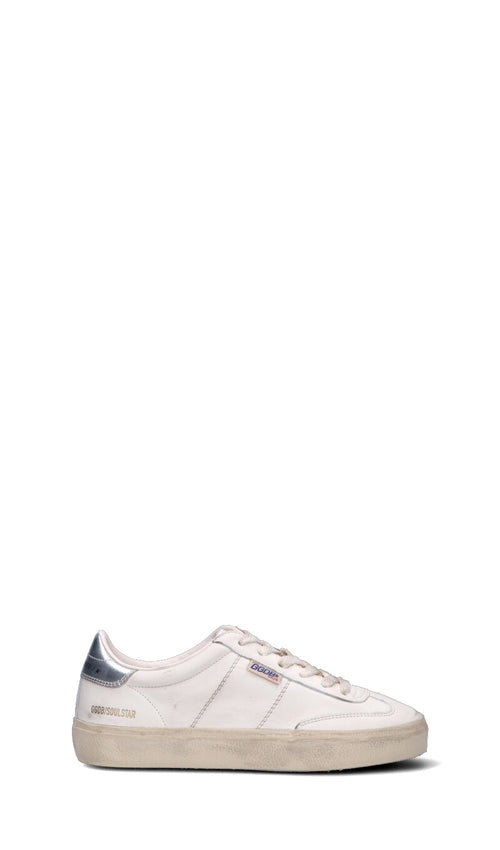 GOLDEN GOOSE SOUL-STAR Sneaker donna bianca e argento in pelle