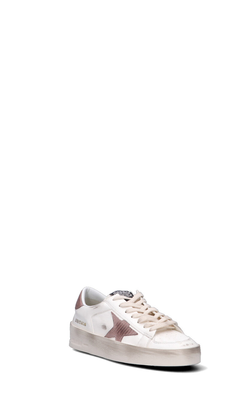 GOLDEN GOOSE - STARDAN Sneaker donna bianca/rosa in pelle