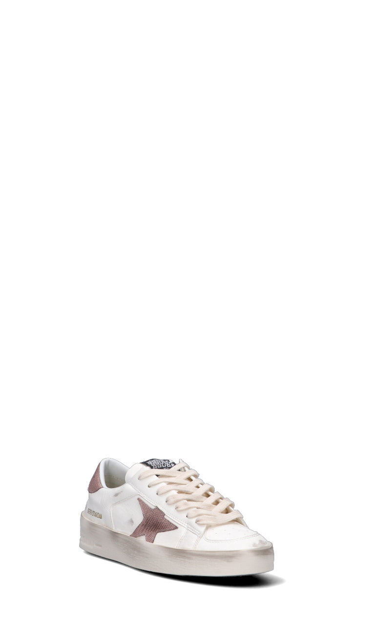 GOLDEN GOOSE - STARDAN Sneaker donna bianca/rosa in pelle