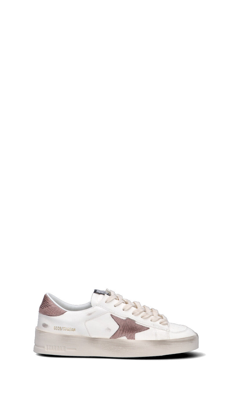 GOLDEN GOOSE - STARDAN Sneaker donna bianca/rosa in pelle