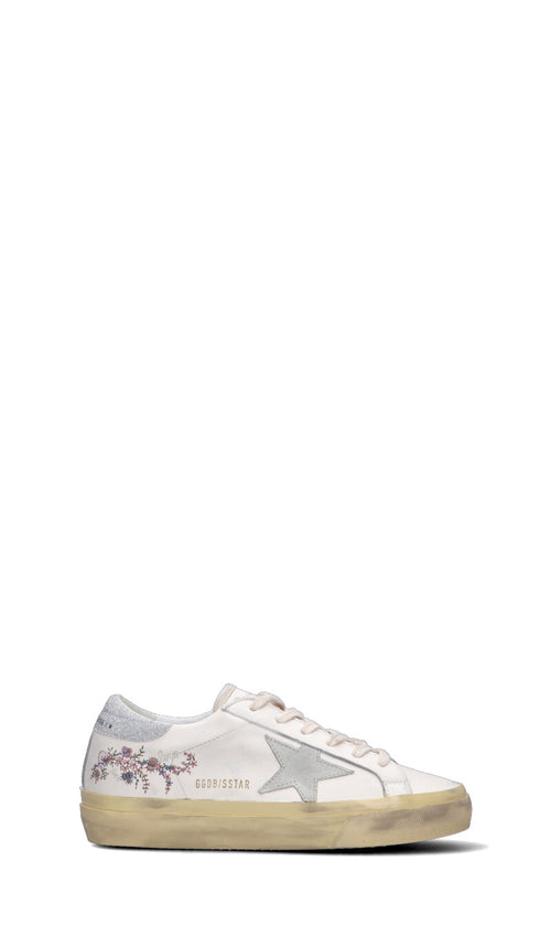 GOLDEN GOOSE - SUPER-STAR HIGH FOXING VCE SOLE Sneaker donna bianca in pelle