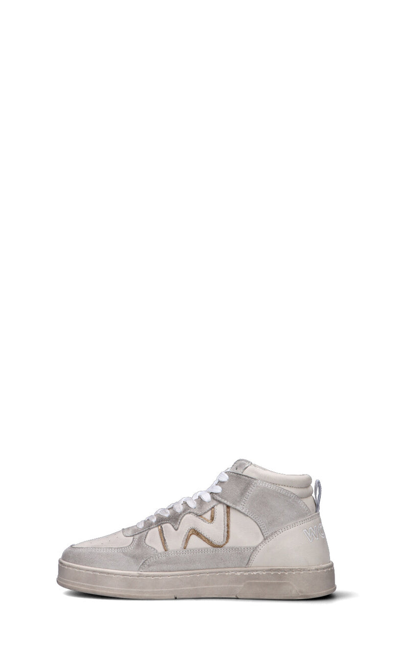 WOMSH Sneaker donna panna/grigia chiara in pelle