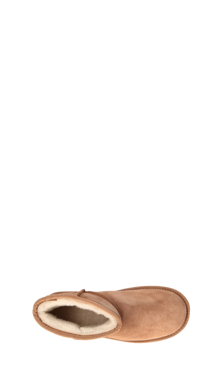 COLORS OF CALIFORNIA Stivaletto pelo donna chestnut in suede