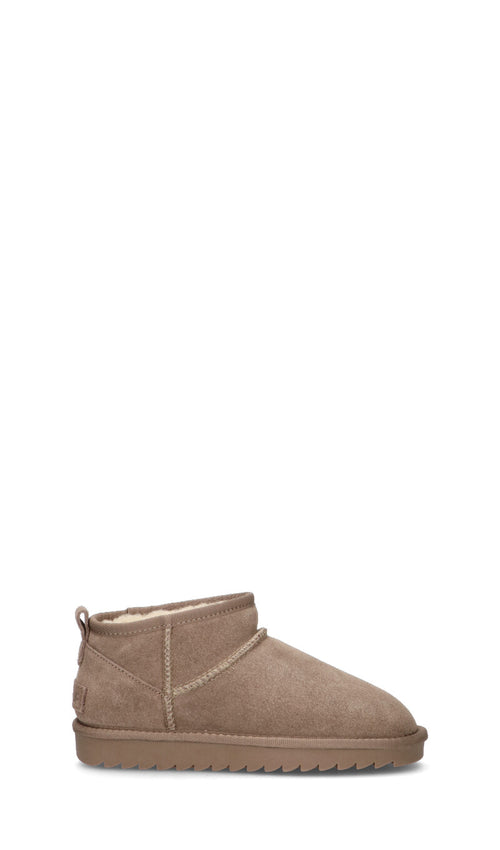 COLORS OF CALIFORNIA Stivaletto pelo donna taupe in suede