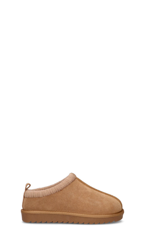 COLORS OF CALIFORNIA Stivaletto pelo donna tan in suede