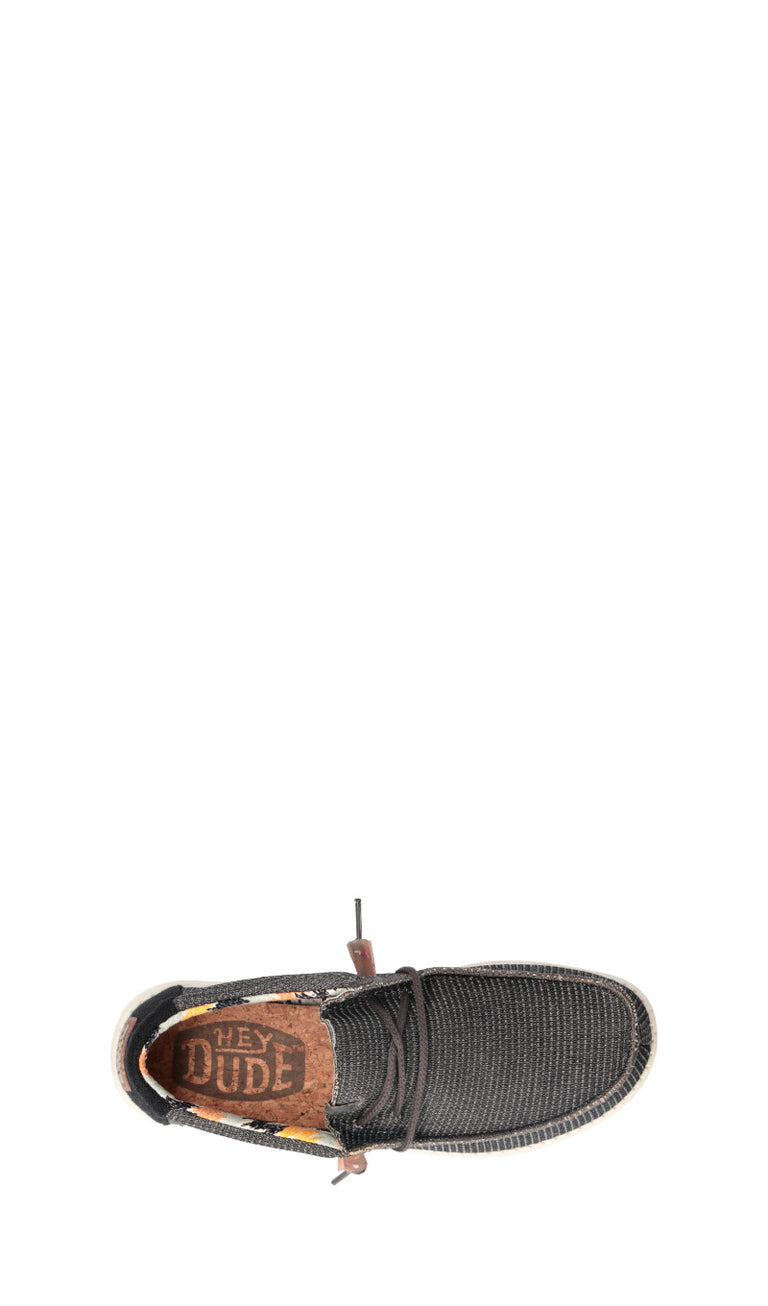 HEY DUDE WALLY KNIT - Slip on uomo nero