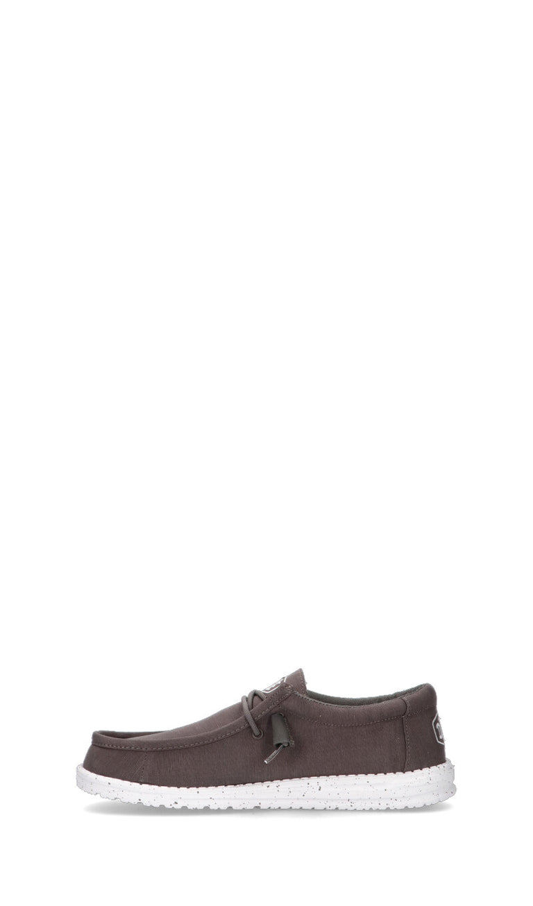 HEY DUDE WALLY SLUB CANVAS - Slip on uomo grigio