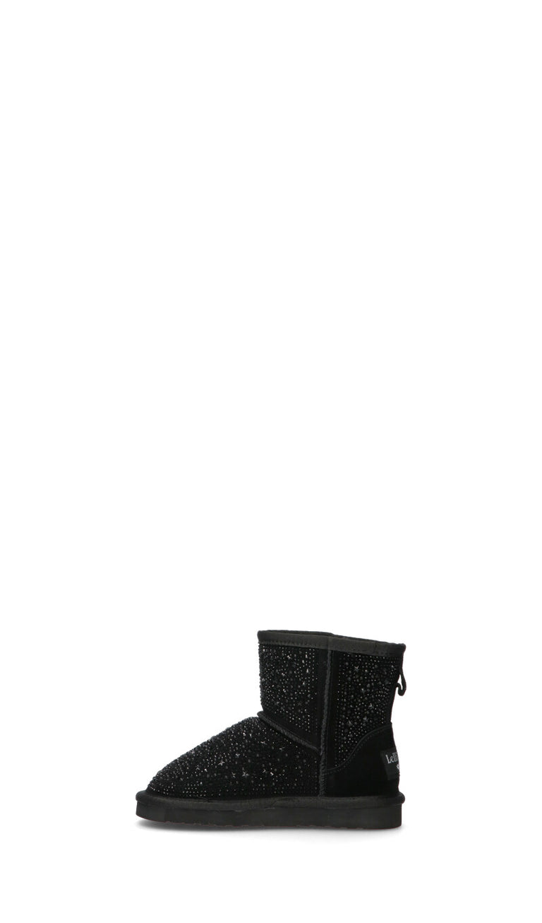 LELLI KELLY Ugg bimba nero in pelle