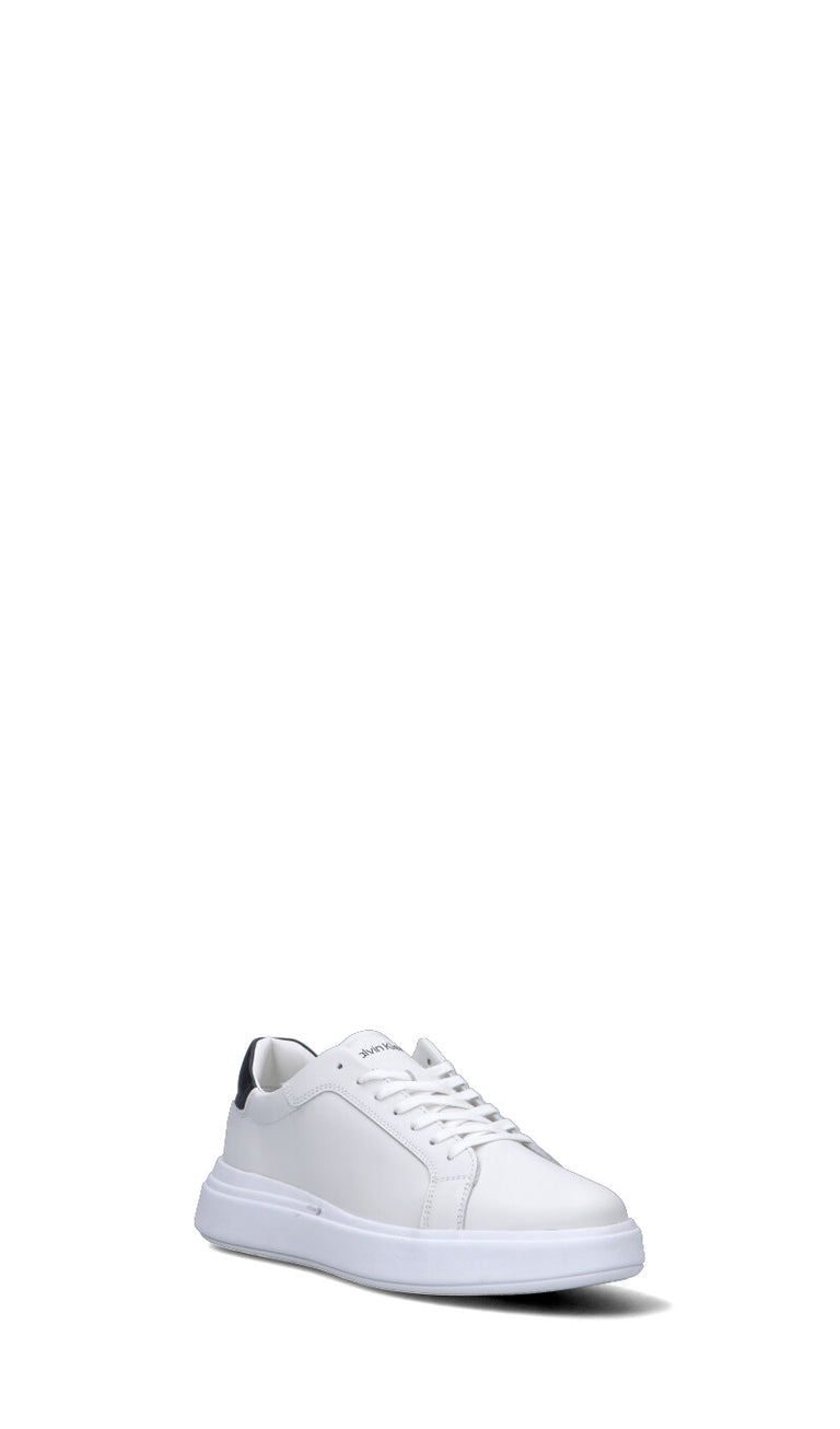 CALVIN KLEIN Sneaker uomo bianca/nera in pelle