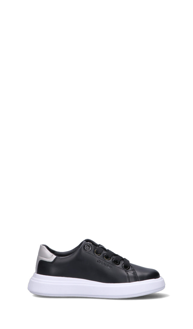 CALVIN KLEIN Sneaker donna nera in pelle