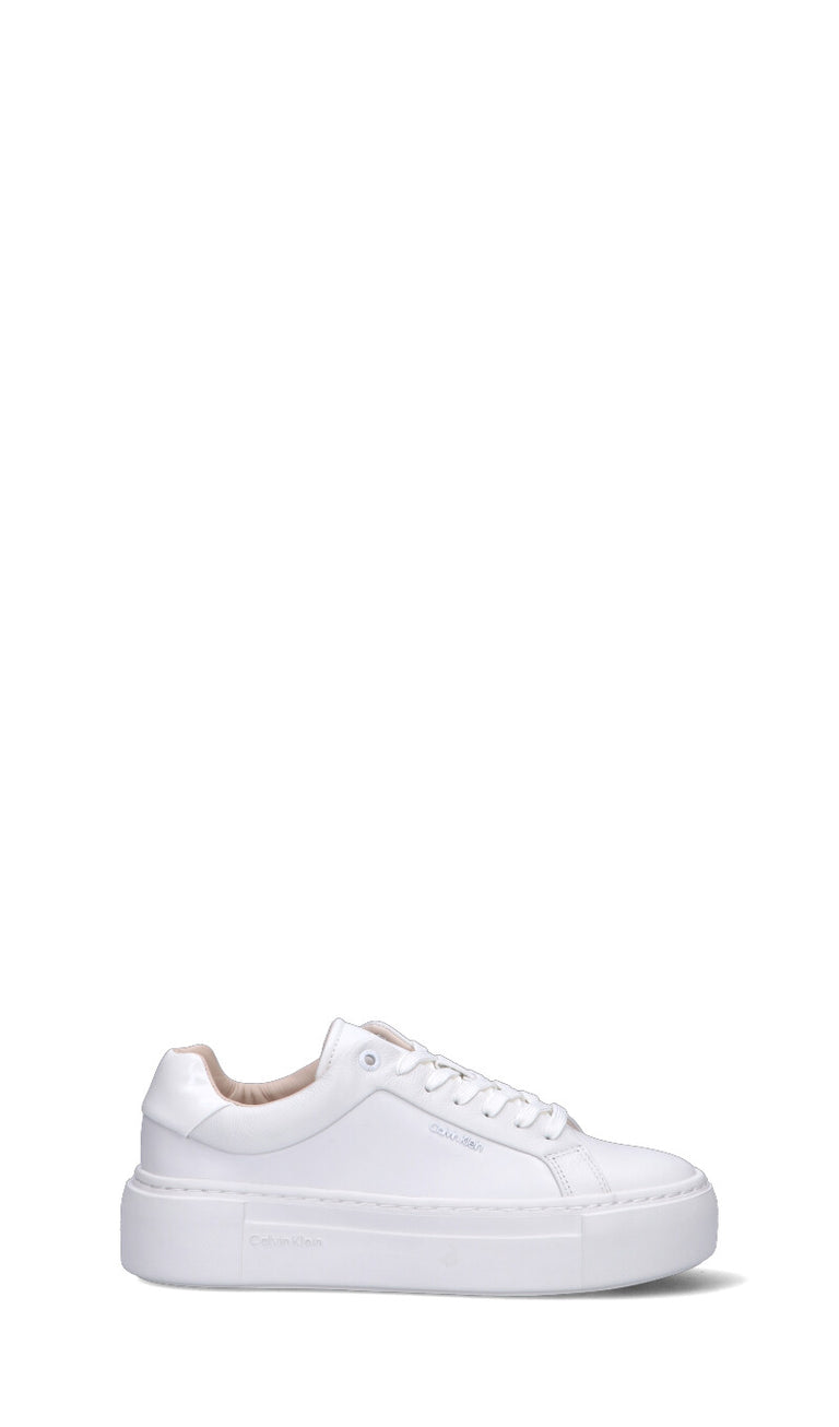 CALVIN KLEIN Sneaker donna bianca in pelle