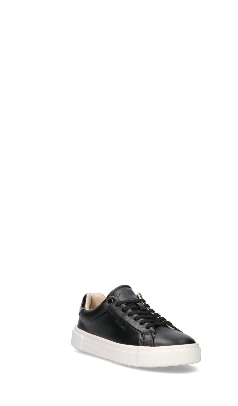 CALVIN KLEIN Sneaker donna nera in pelle