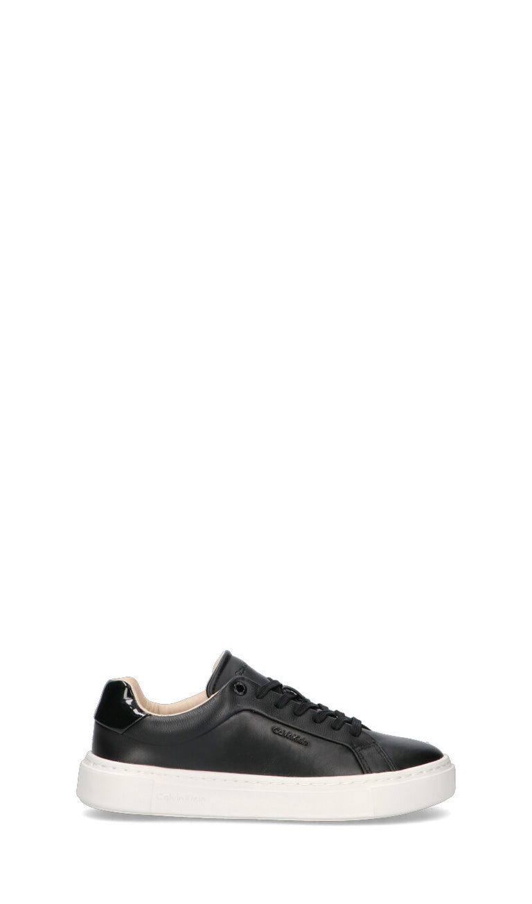 CALVIN KLEIN Sneaker donna nera in pelle