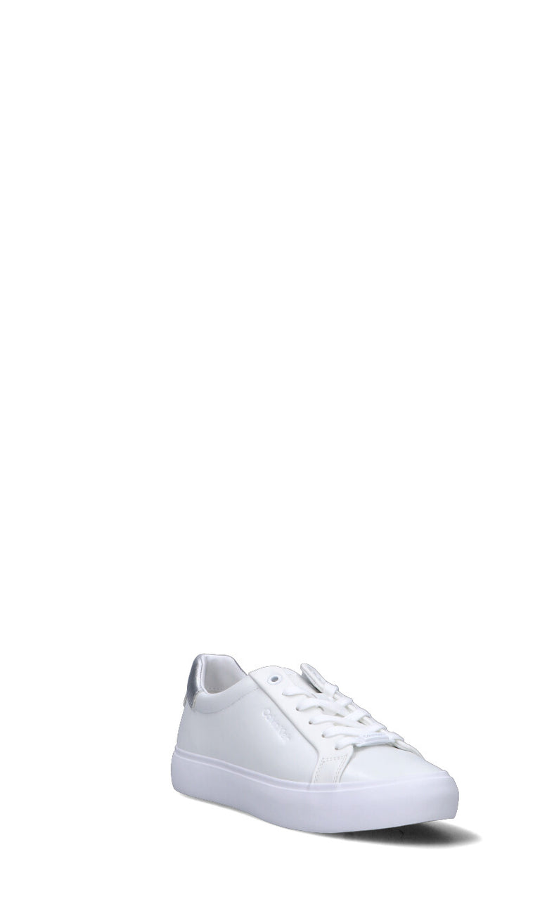 CALVIN KLEIN - VULCANIZED LACE UP L Sneaker donna bianca