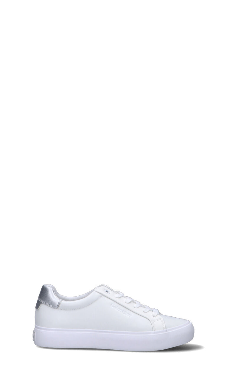 CALVIN KLEIN - VULCANIZED LACE UP L Sneaker donna bianca