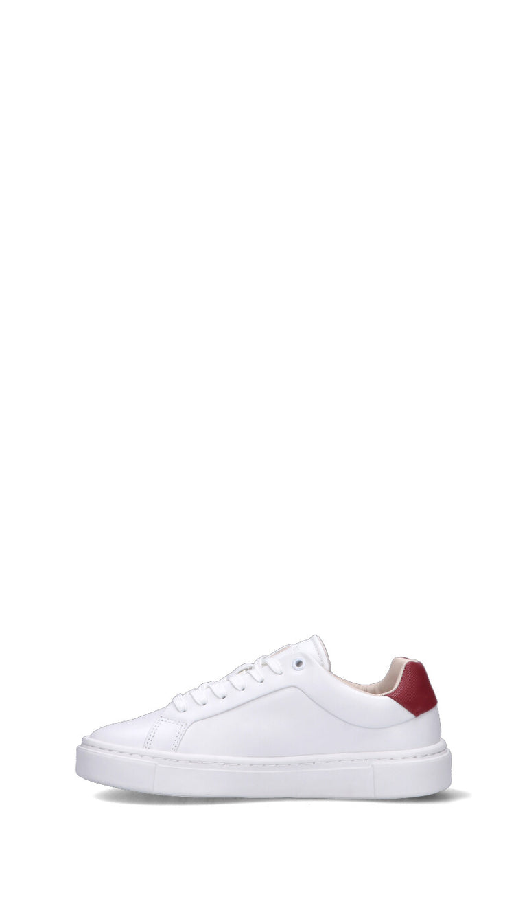 CALVIN KLEIN Sneaker donna bianca/rossa in pelle