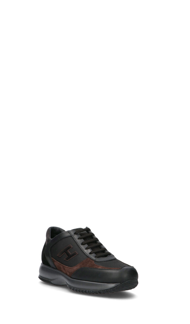 HOGAN - INTERACTIVE Sneaker uomo nera in pelle